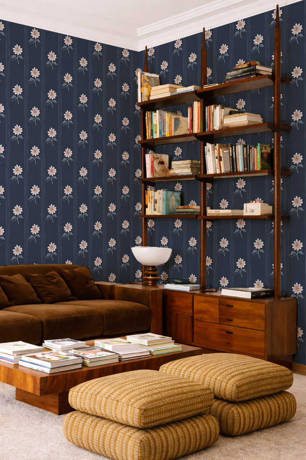 Lilikoi Lane Wallpaper, dark denim