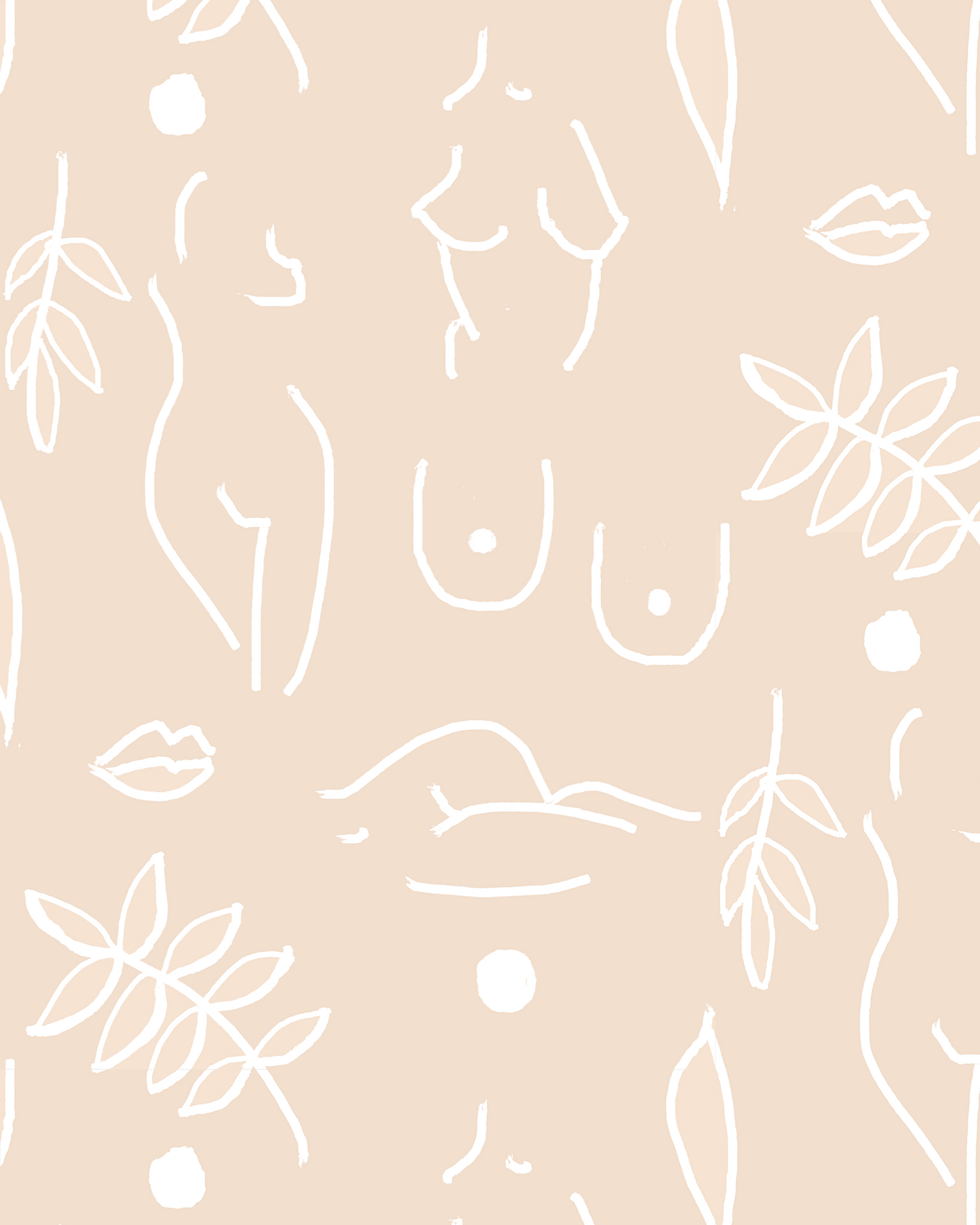 Neutral Nudes Wallpaper, nude and white