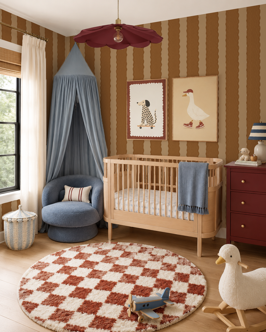 Rio Ripple Wallpaper, salted caramel