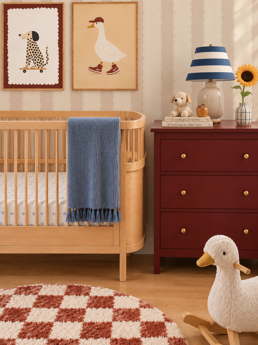 Rio Ripple Wallpaper, beige and neutral