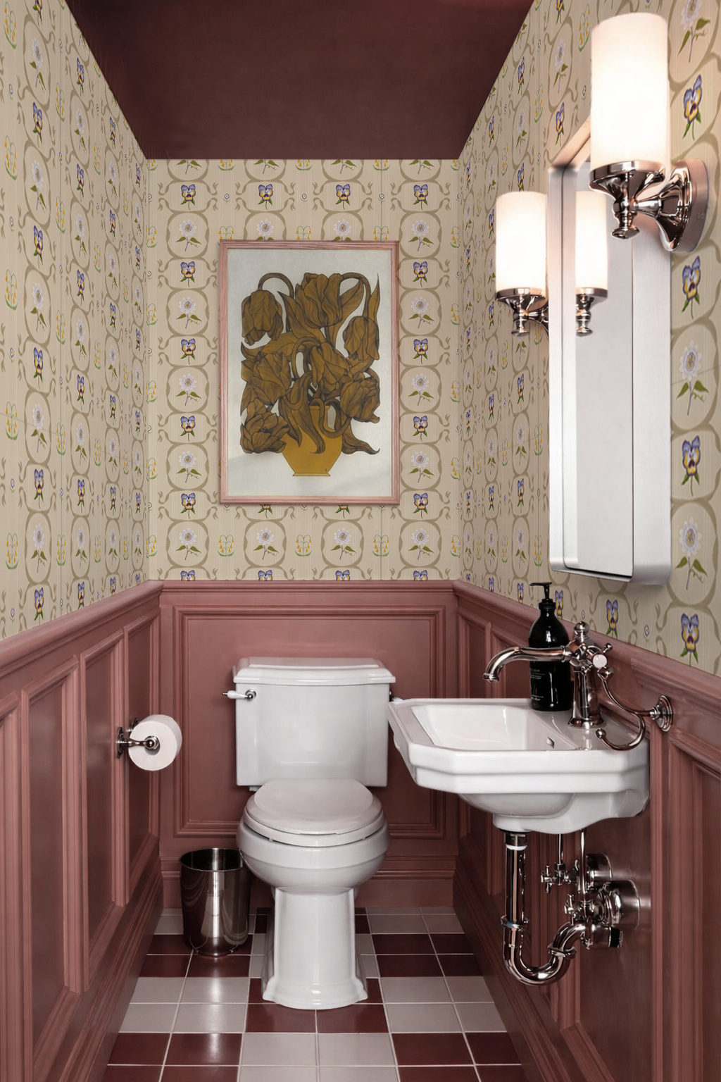 Eden Trellis Wallpaper, neutral