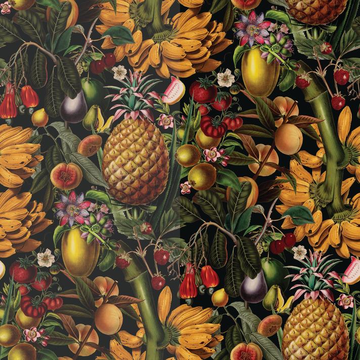 Juicy Fruit Wallpaper, black