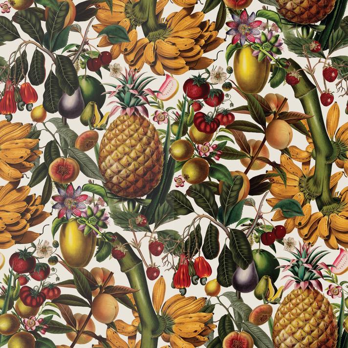 Juicy Fruit Wallpaper, white