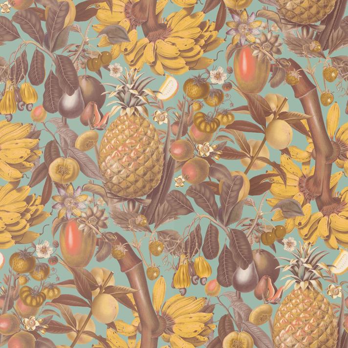 Juicy Fruit Wallpaper, mint and yellow