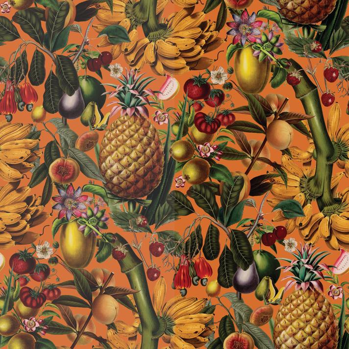 Juicy Fruit Wallpaper, orange