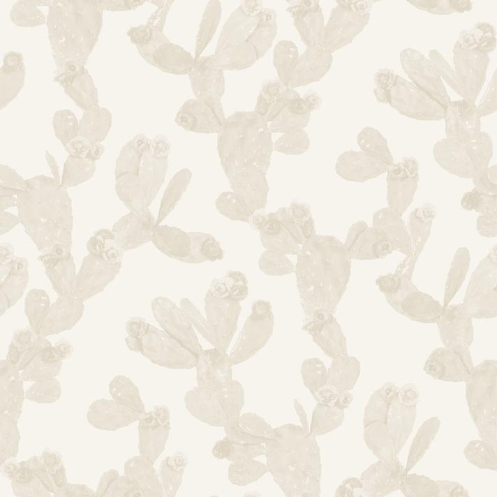 Desert Blooms Wallpaper, neutral