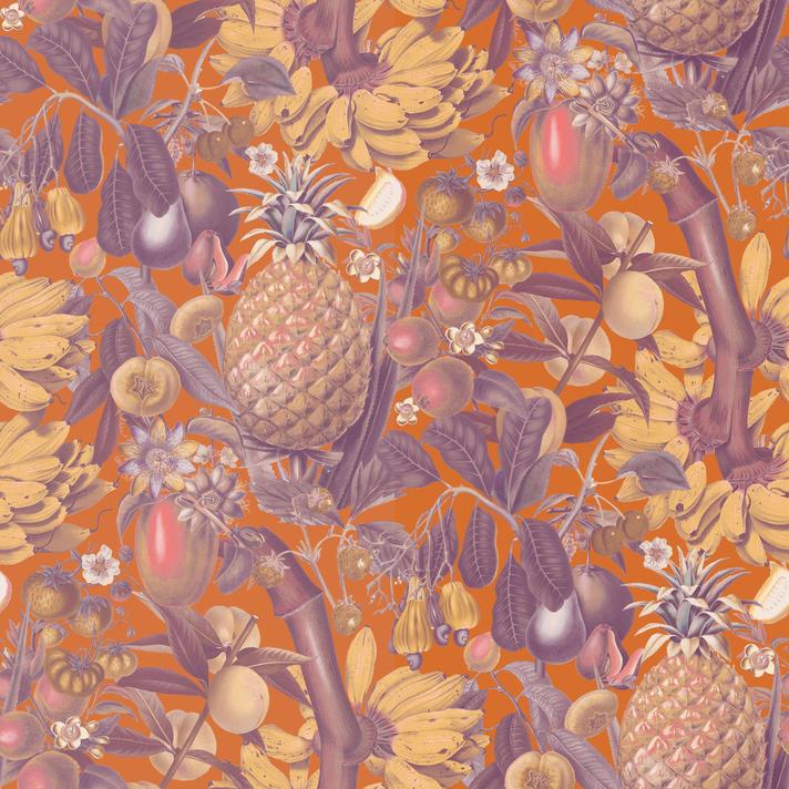 Juicy Fruit Wallpaper, orange and purple