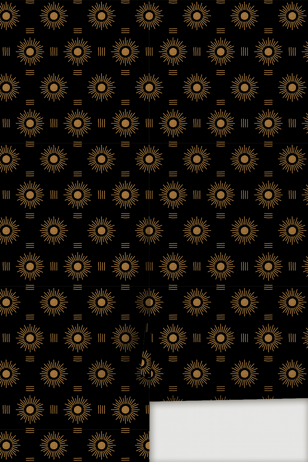 Sun Rays Wallpaper, black and toffee