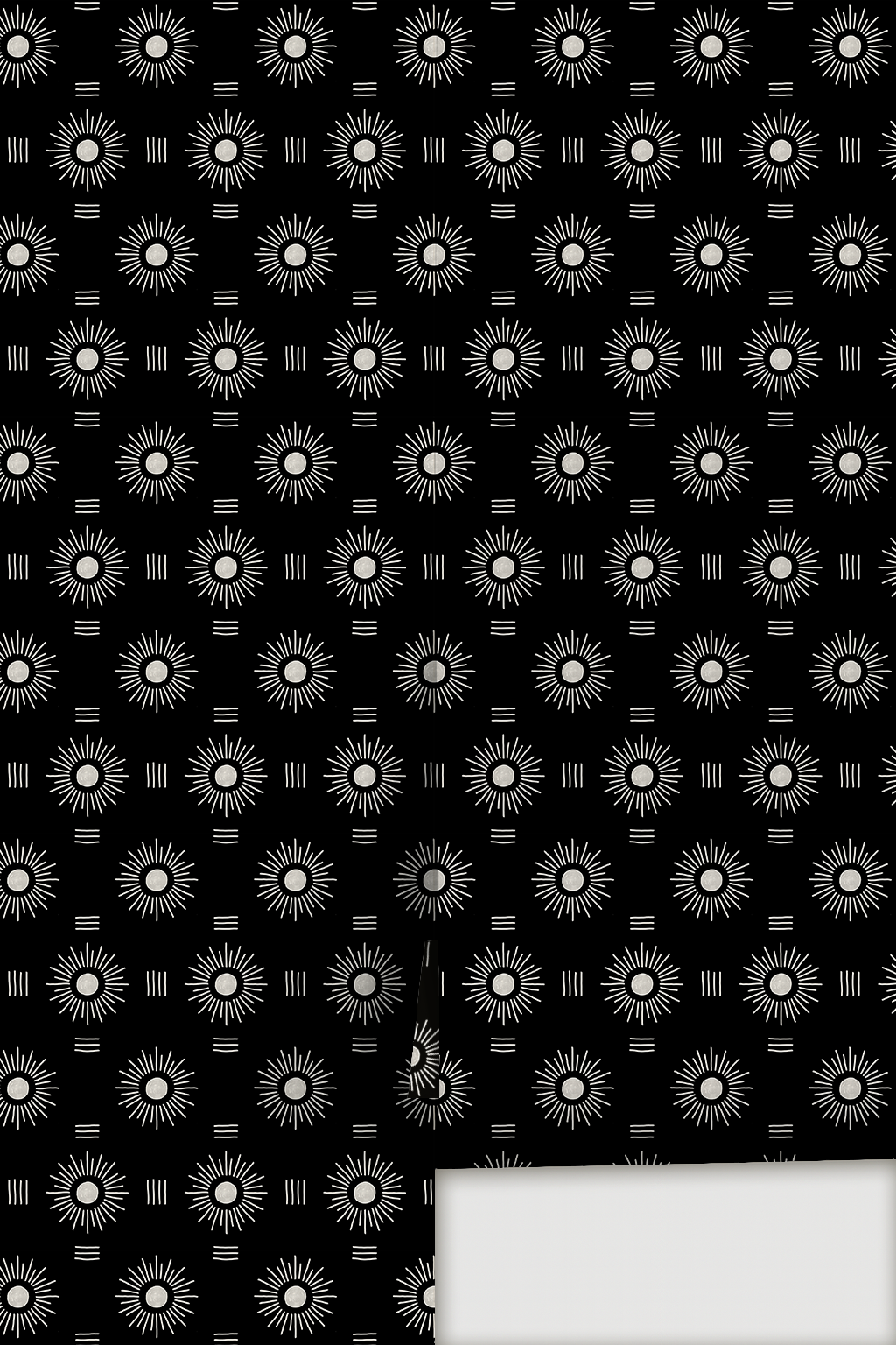 Sun Rays Wallpaper, black and white