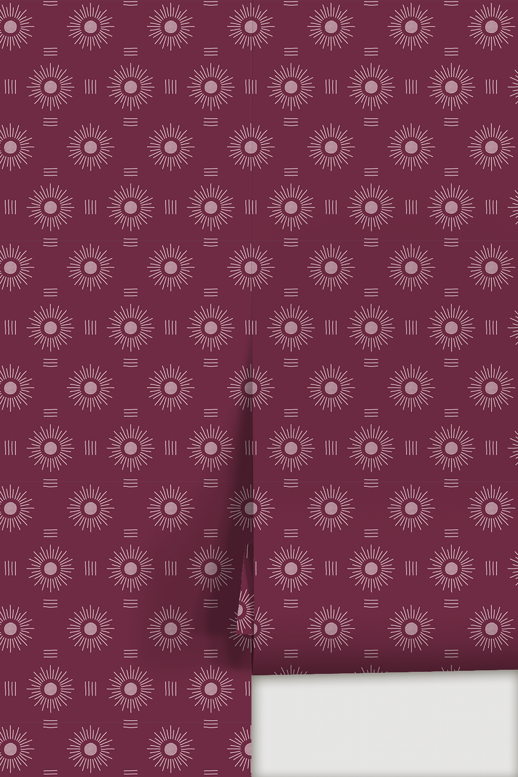 Sun Rays Wallpaper, eggplant