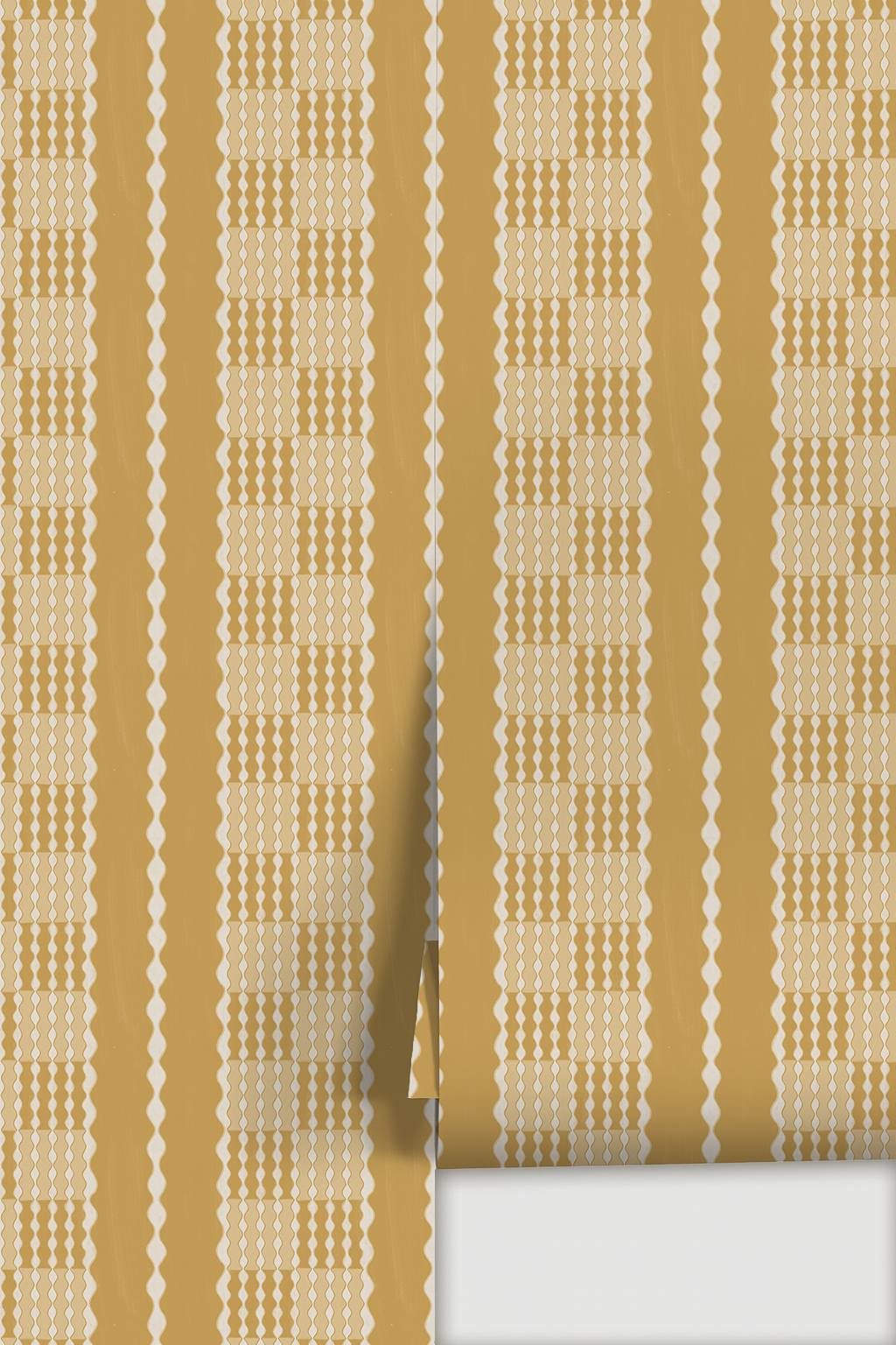 Telar Weave Wallpaper, yellow, butter and beige