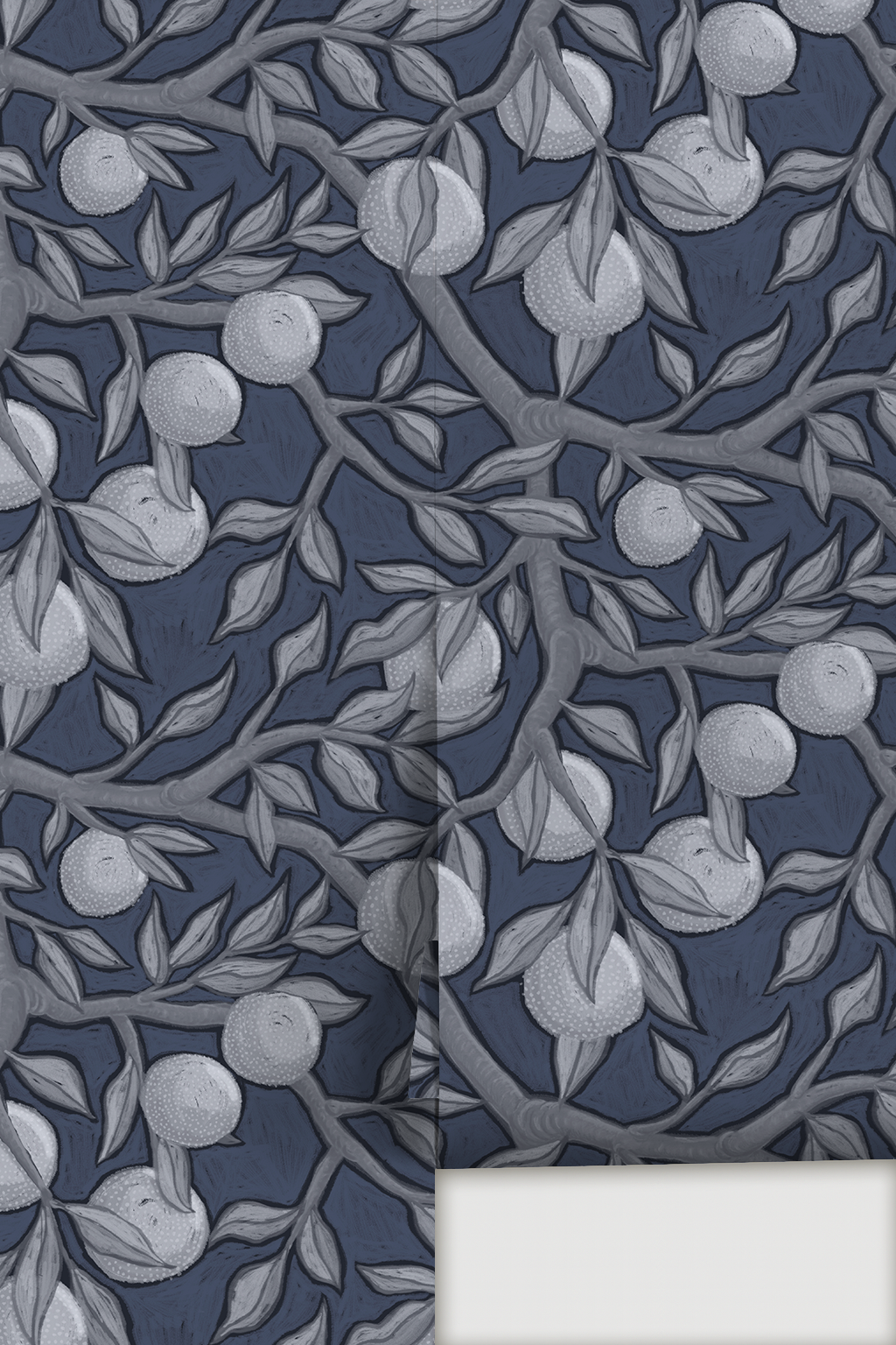 Valencia Grove Wallpaper, navy