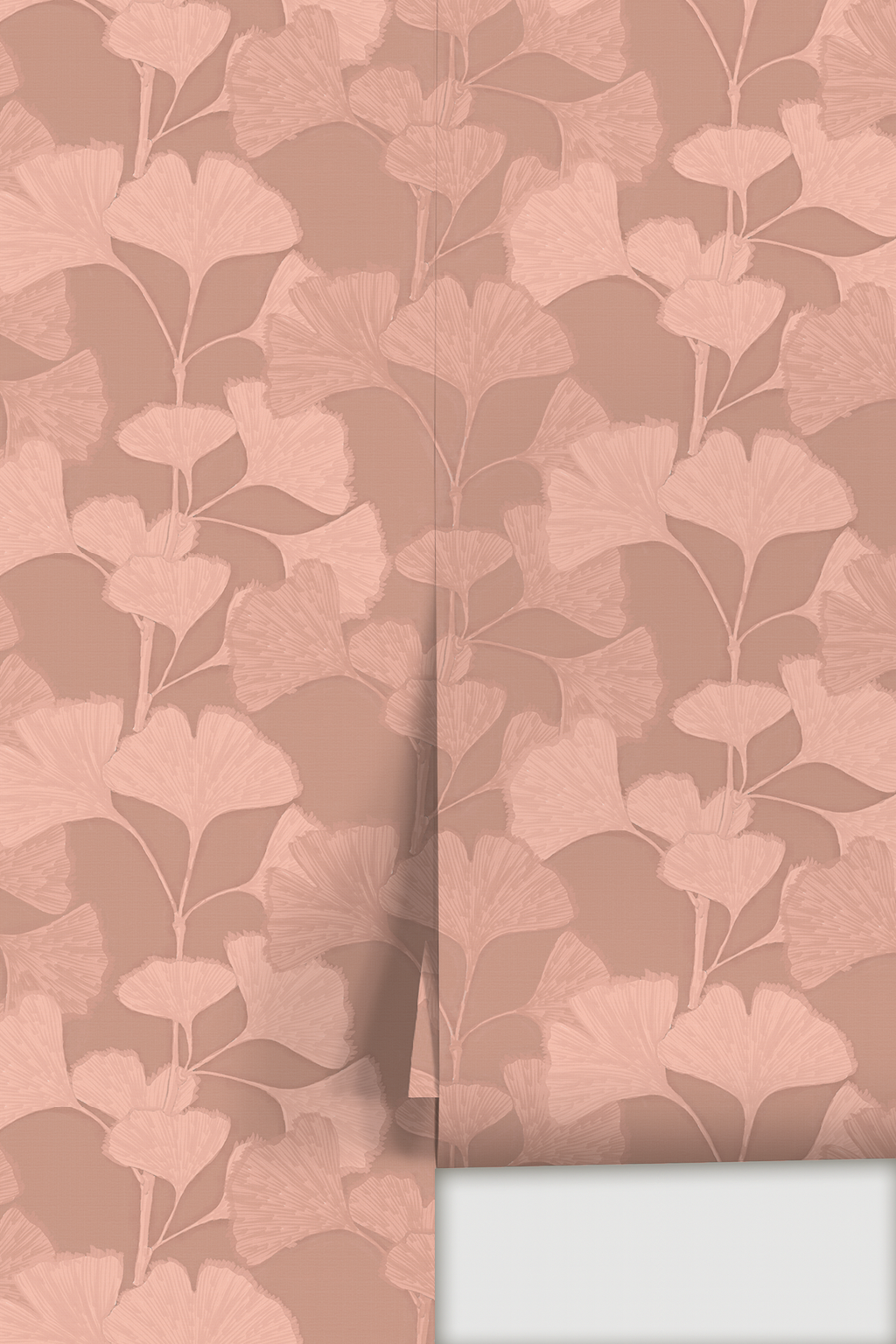 Ginkgo Vignette Wallpaper, peach