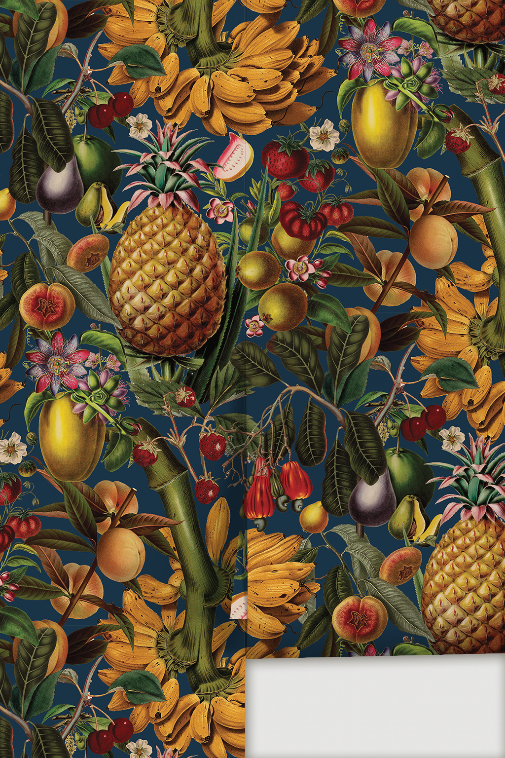 Juicy Fruit Wallpaper, navy