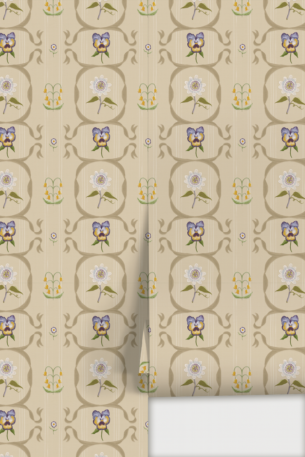 Eden Trellis Wallpaper, neutral