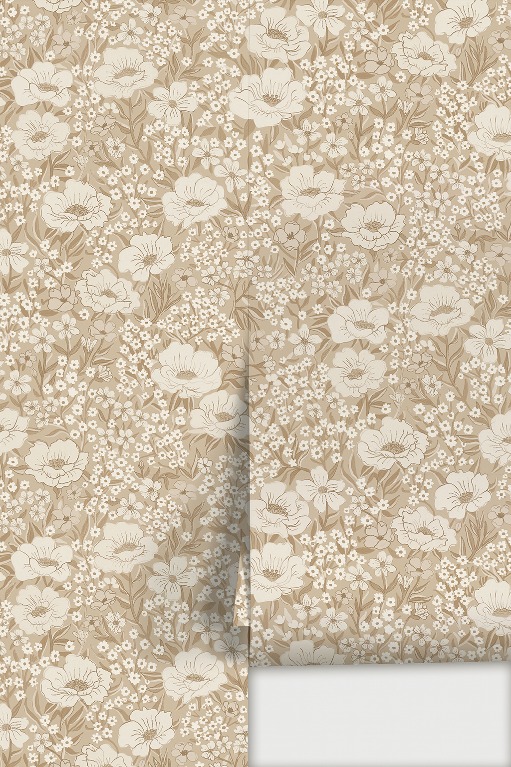 Wildflower Meadow Wallpaper, neutral