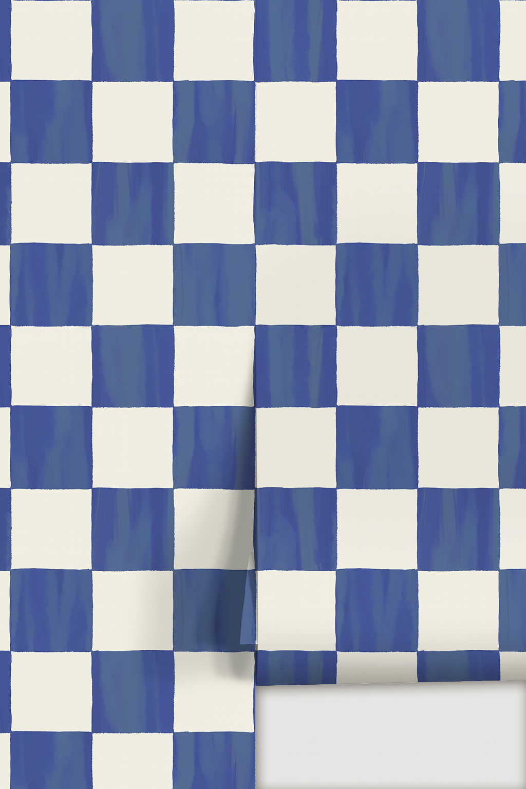 Checkers Walllpaper, blue
