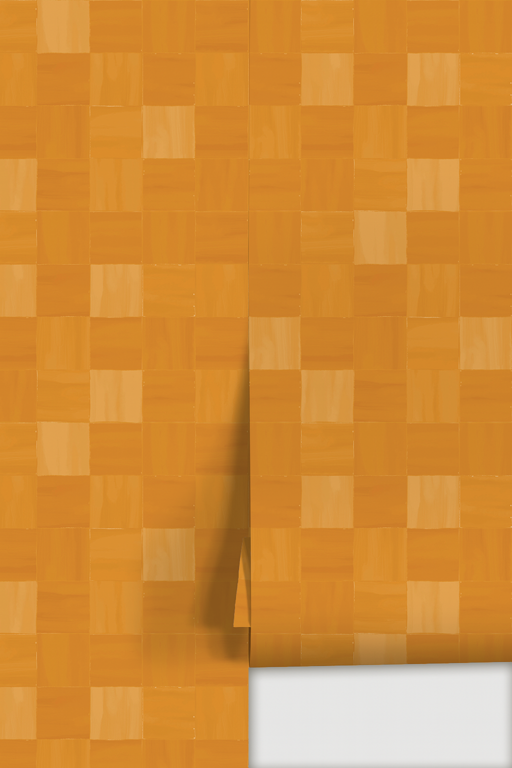 Zellige Wallpaper, clementine