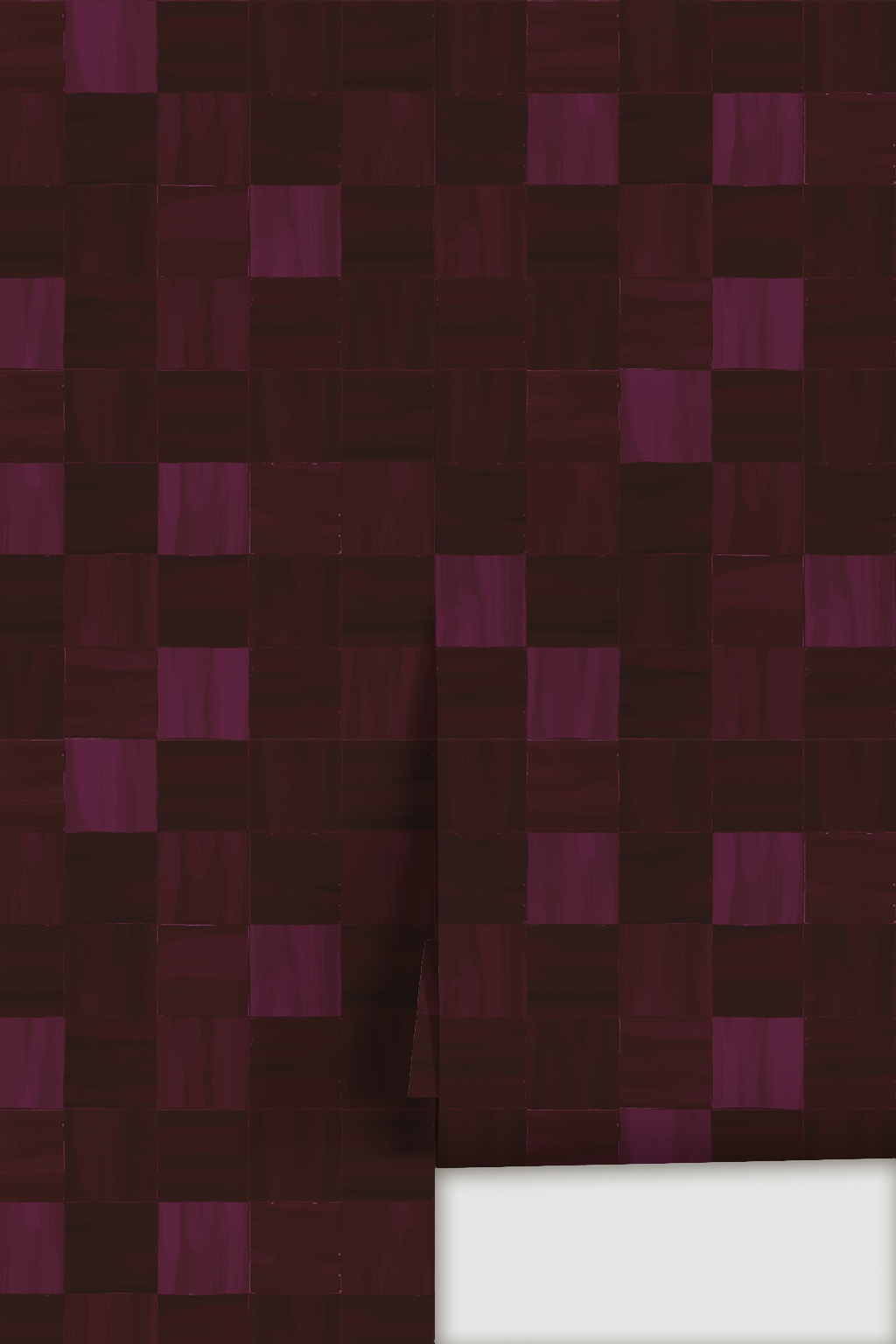 Zellige Wallpaper, eggplant